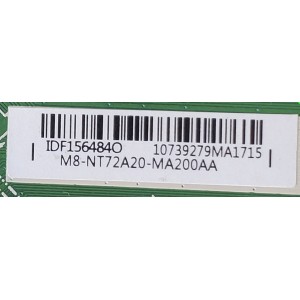 MAIN FUENTE PARA TV HKPRO / NUMERO DE PARTE M8-NT72A20-MA200AA / 40-3NT63M-MAB2HG / IDF156484O / V8-NT563AM-LF1V061 / PANEL LVF400CMDX E0084 / DISPLAY V400HJ6-PE1 / MODELO HKP40SM9	